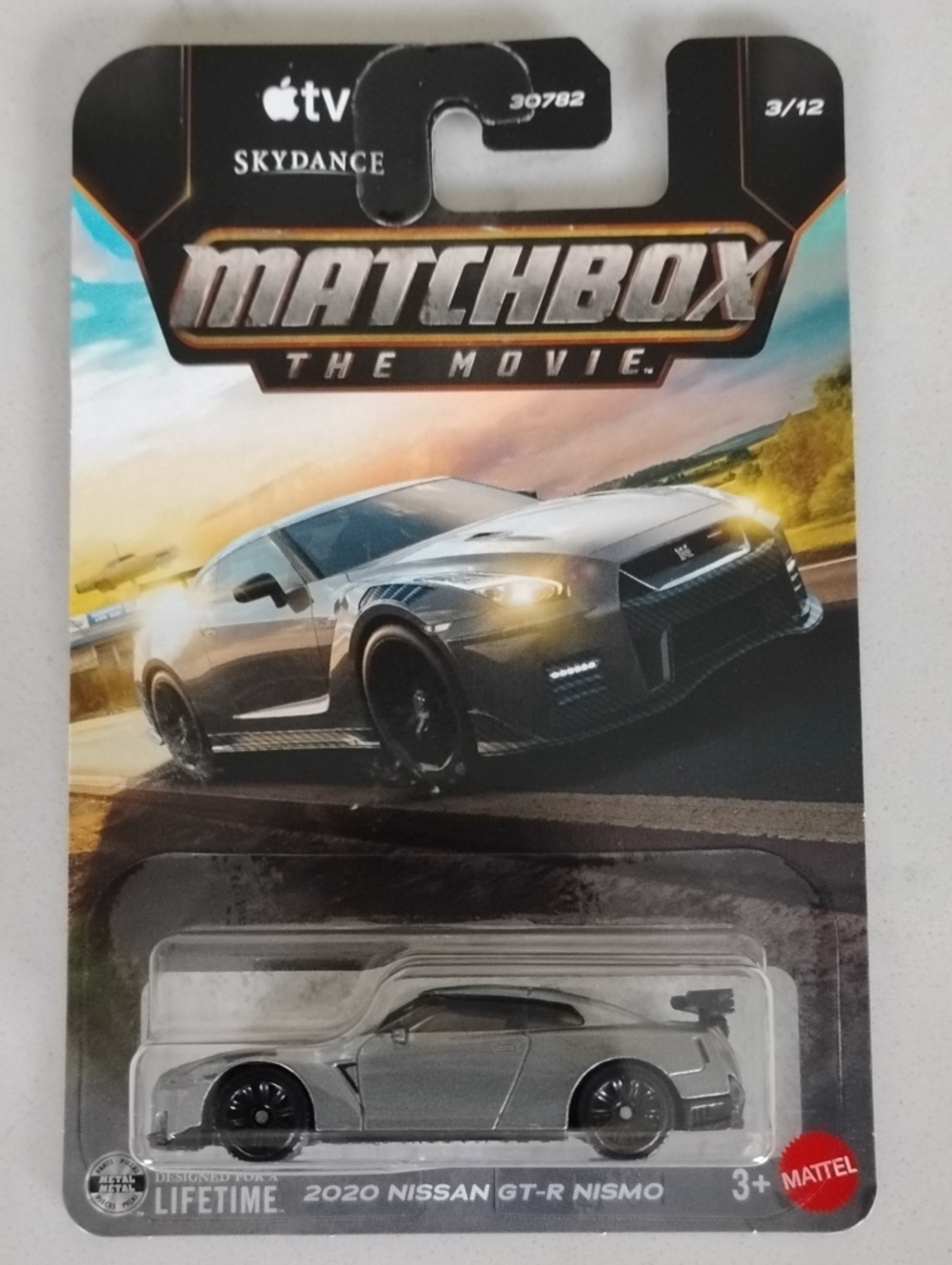 Mattel Matchbox 2020 Nissan GT-R Nismo Toy Car - Silver and Black